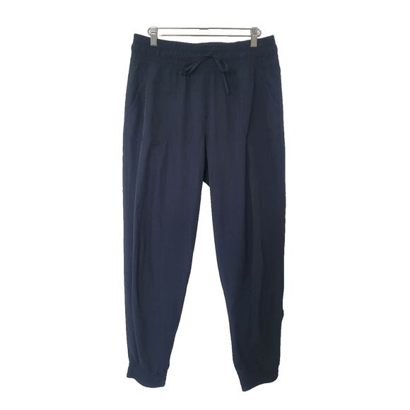 Albion Fit Womens Destination Jogger Pants High Rise Size L Petite Heather Blue - Picture 1 of 9